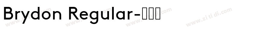Brydon Regular字体转换